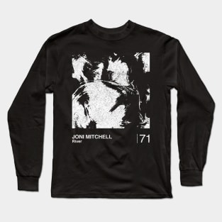 Joni Mitchell / River / Minimalist Graphic Artwork Design Long Sleeve T-Shirt